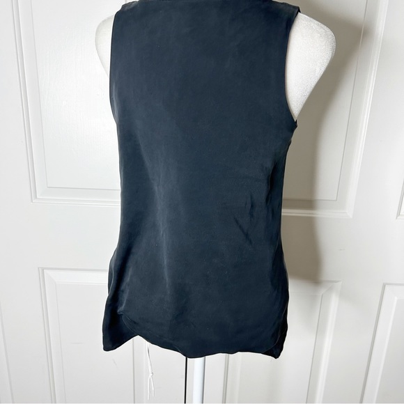 Milly silk black tank top (0) - Picture 3 of 7